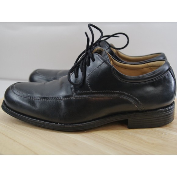 Johnston & Murphy Sheepskin‎ Mens Dress Lace Up Shoes Size 9M Black 20-7427 main image 7